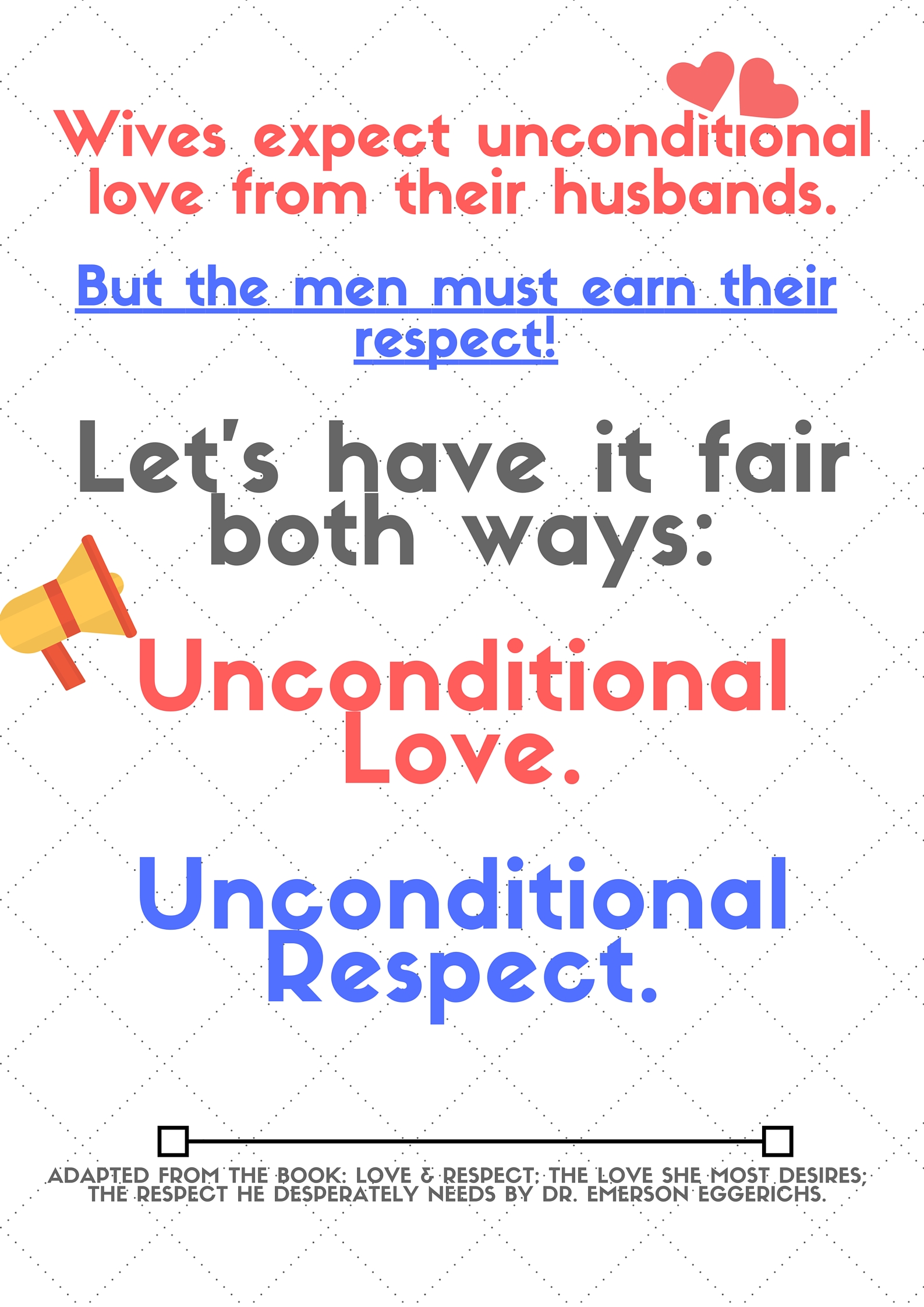 women expect unconditional love